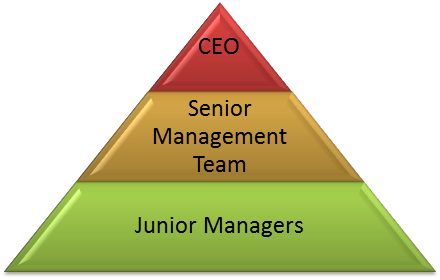 Management Structure Pyramid